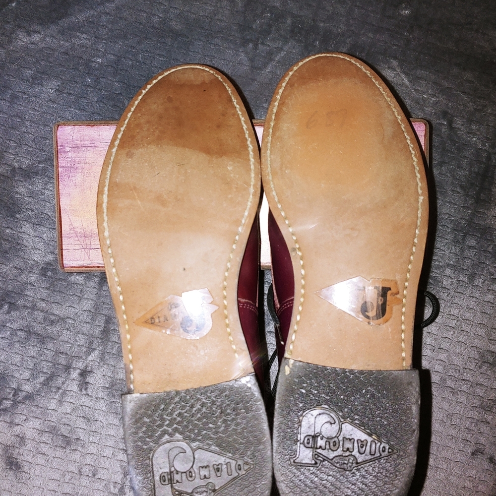 Diamond J Leather Roper Lace Up Boots◇ - Picture 11 of 13